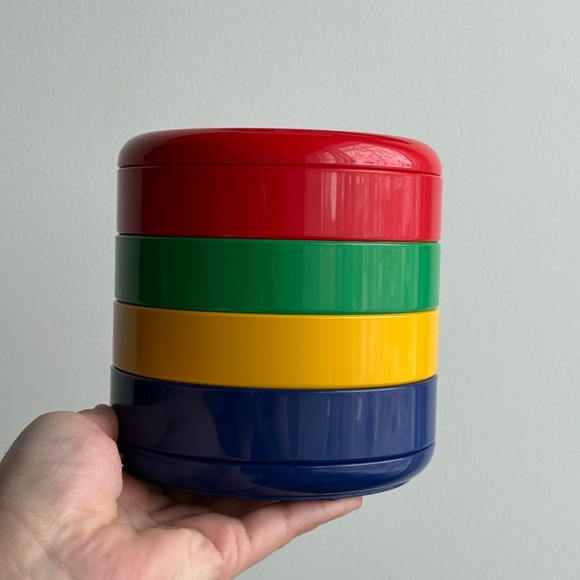 Vintage Italy Rexite MULTIPLOR 900 Primary Colour Rino Pirovano Desk Organizer - Picture 8 of 11